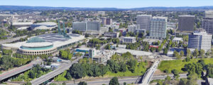 Google view of Lloyd neighborhood in Portland Oregon
